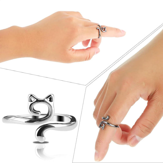 Anillo Para Tejer Hilo Aguja Crochet Ganchillo Ajustable